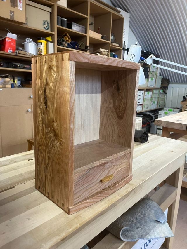 Louis Edwards at the workbench