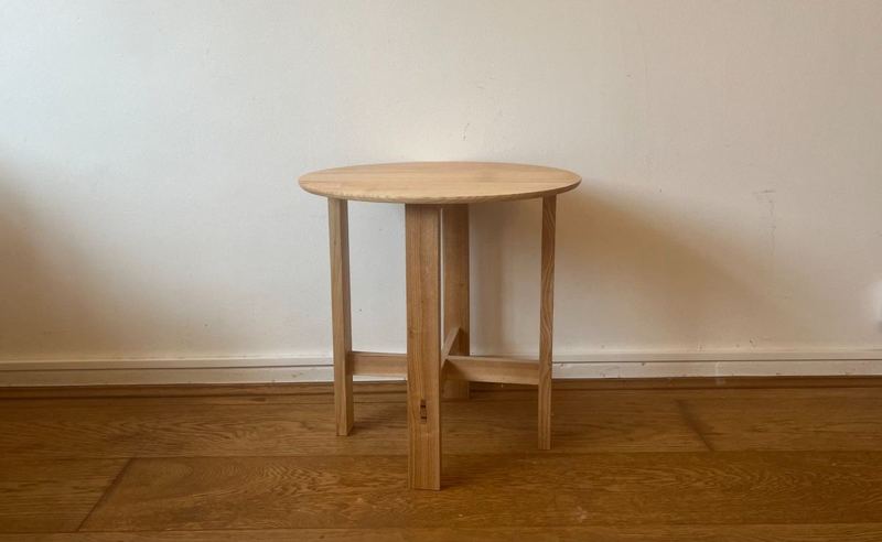 Ash side table — London School of Furniture, 2026