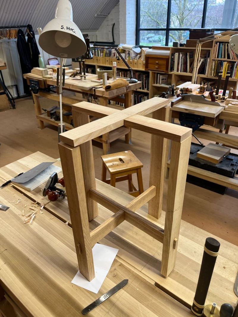 Base dry-fitted in the LSF workshop