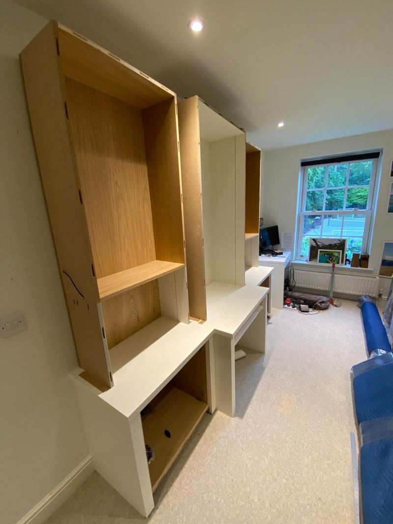Fitted bedroom cabinet installation