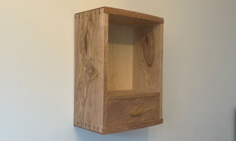 Right-angle view — heavily figured grain